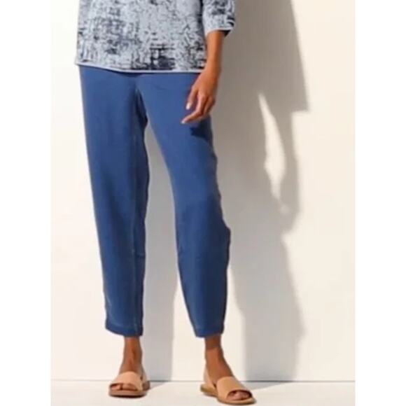 NWT J.Jill Women's Size XS Elastic Waist Lyocell Pants Shorewash Blue MSRP $89 - Picture 12 of 12
